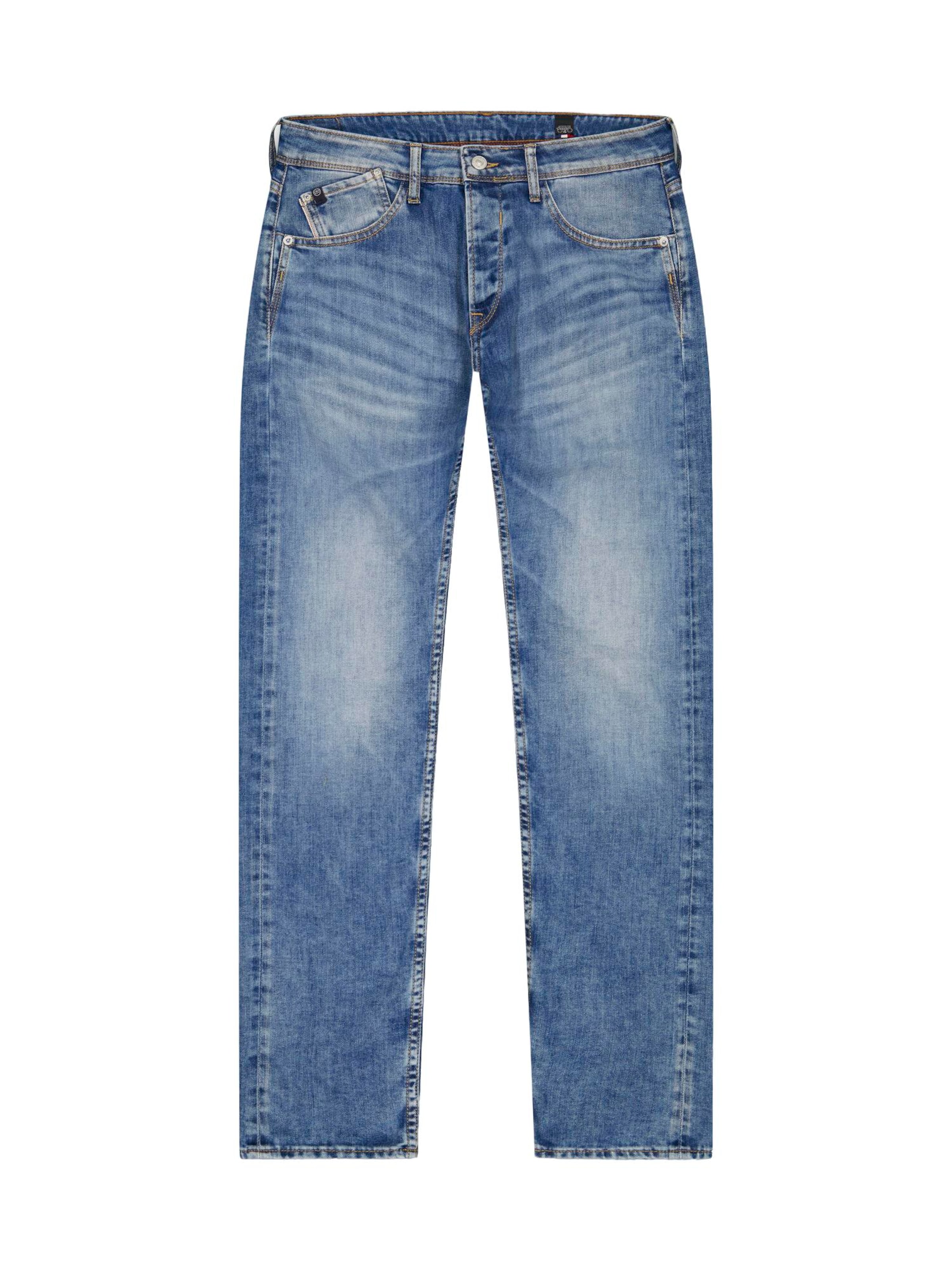 Le Temps Des Cerises Regular Jeans in Blauw: voorkant