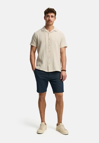 INDICODE JEANS Regular Trousers 'Thews' in Blue