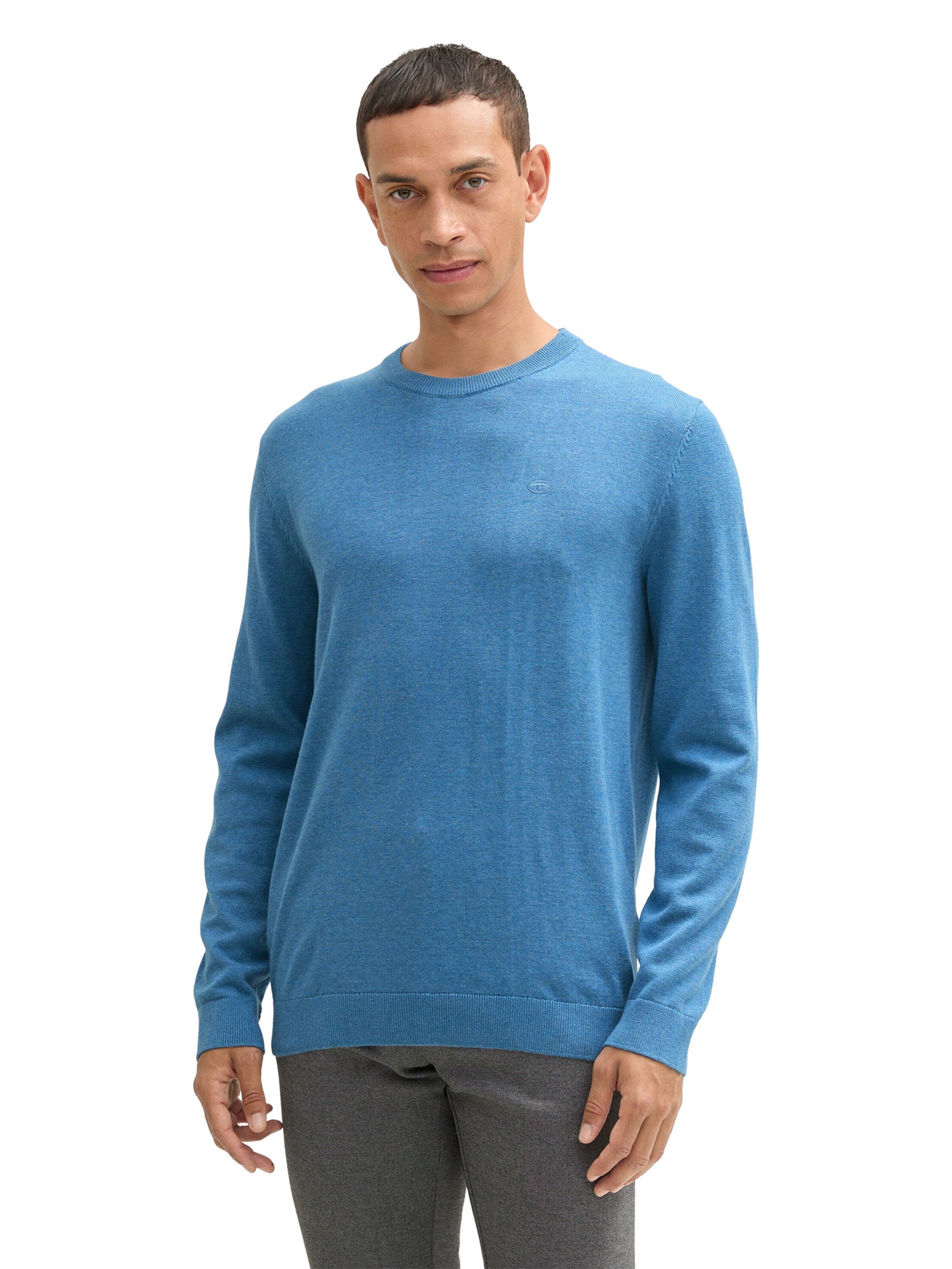 TOM TAILOR Sweater in Blue: front