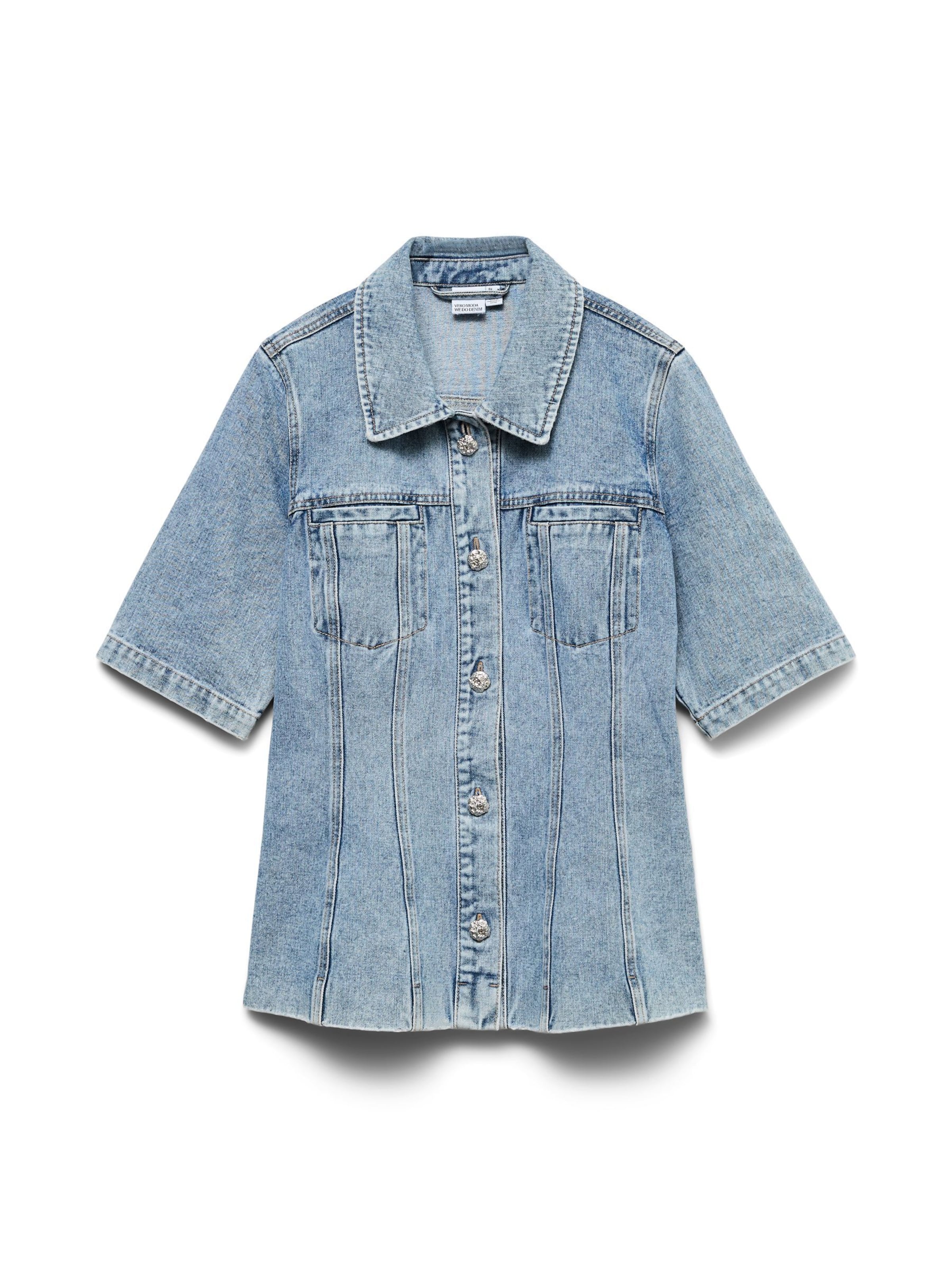 Chemisier 'VMJOSIE' VERO MODA en bleu : devant