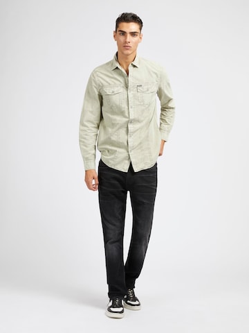 GUESS Regular fit Button Up Shirt in Beige