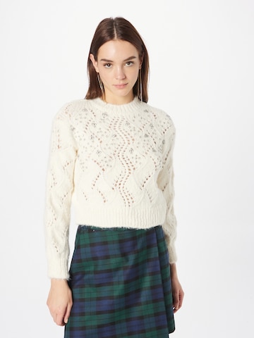 River Island Sweater in Beige: front