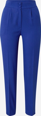 Wallis Tapered Trousers with creases in Blue: front