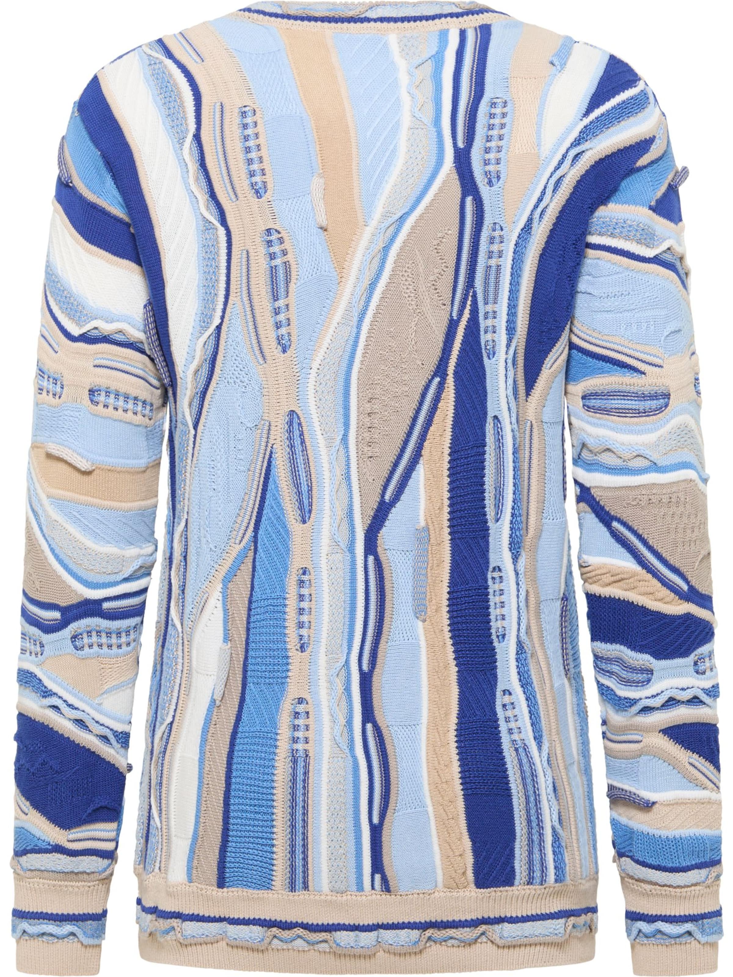 Pull-over 'Fazio' Carlo Colucci en bleu