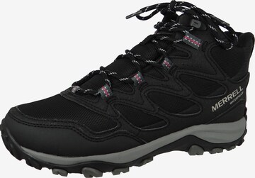 Boots 'West Rim Sport Thermo Mid Wp' di MERRELL in nero: frontale