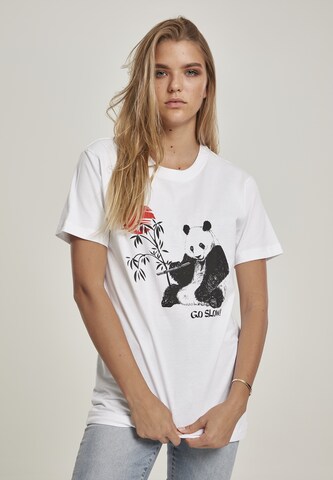 T-shirt 'Go Slow' Merchcode en blanc : devant