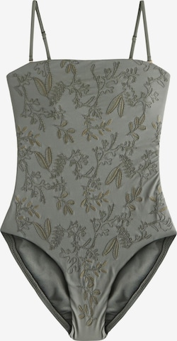 NextBandeau Jednodijelni kupaći kostim - siva boja: prednji dio