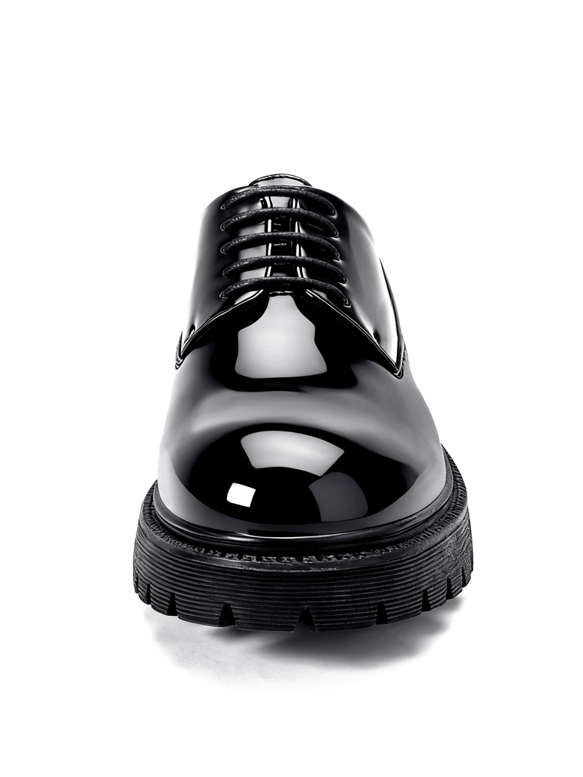 ALLTHEMEN Schnürschuh 'Schicht'‌‌‌ in Schwarz