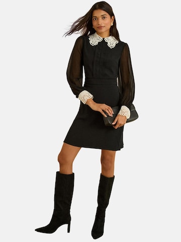 love & roses Jurk in Zwart: voorkant