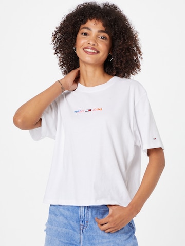 T-shirt TOMMY HILFIGER en blanc : devant