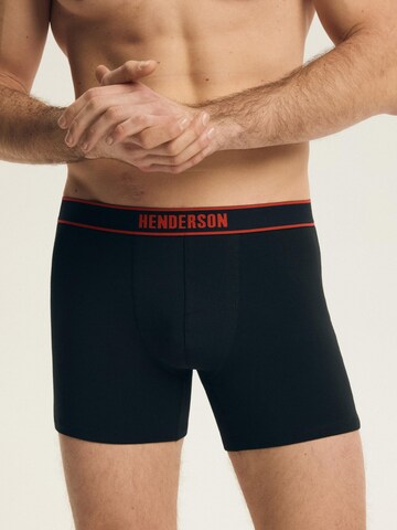 Henderson Boxershorts 'Boxershorts Doppelpack aus Baumwolle Mix Atmungsaktiv bequem Bee' in Schwarz