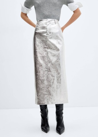 MANGO Skirt in Silver: front