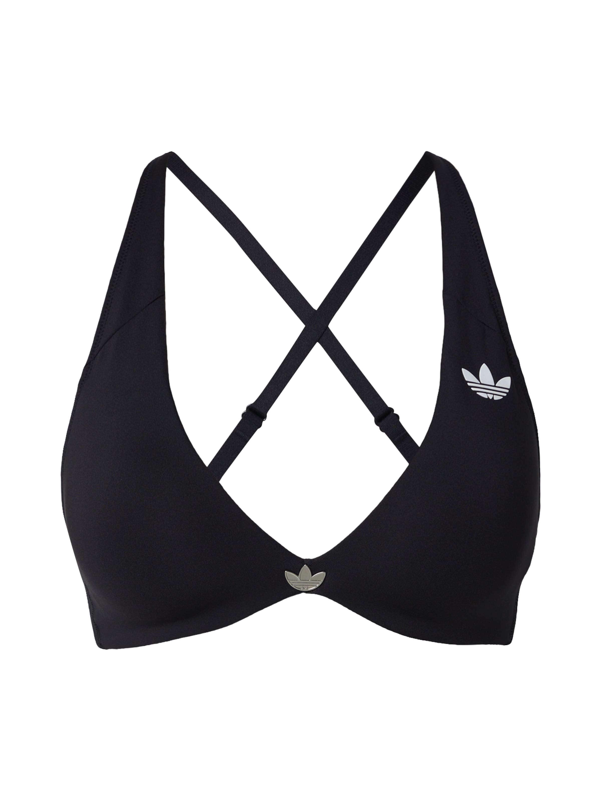 ADIDAS PERFORMANCE Triangel Sport bh in Zwart: voorkant