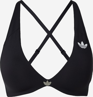 ADIDAS PERFORMANCE Kolmio Urheilurintaliivit värissä musta: etupuoli