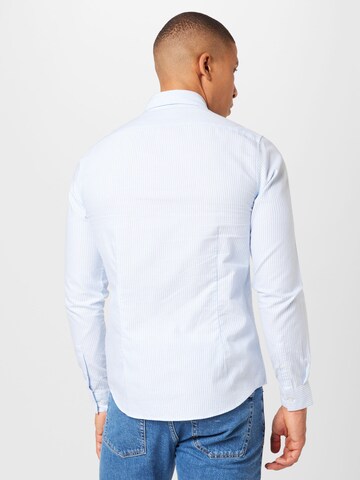 Calvin Klein Slim fit Zakelijk overhemd in Blauw