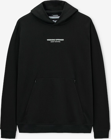 Sweat-shirt 'Cobain Woan' Weekend Offender en noir : devant