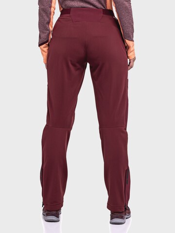 Schöffel Regular Outdoorhose 'Softshell Pants Rinnen L' in Rot