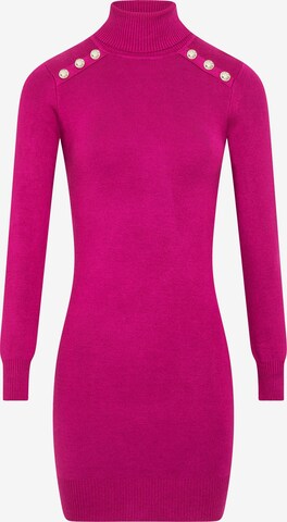 Morgan Knitted dress in Pink: front