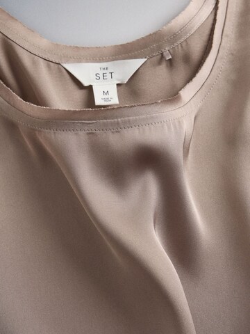 Top di The Set in marrone