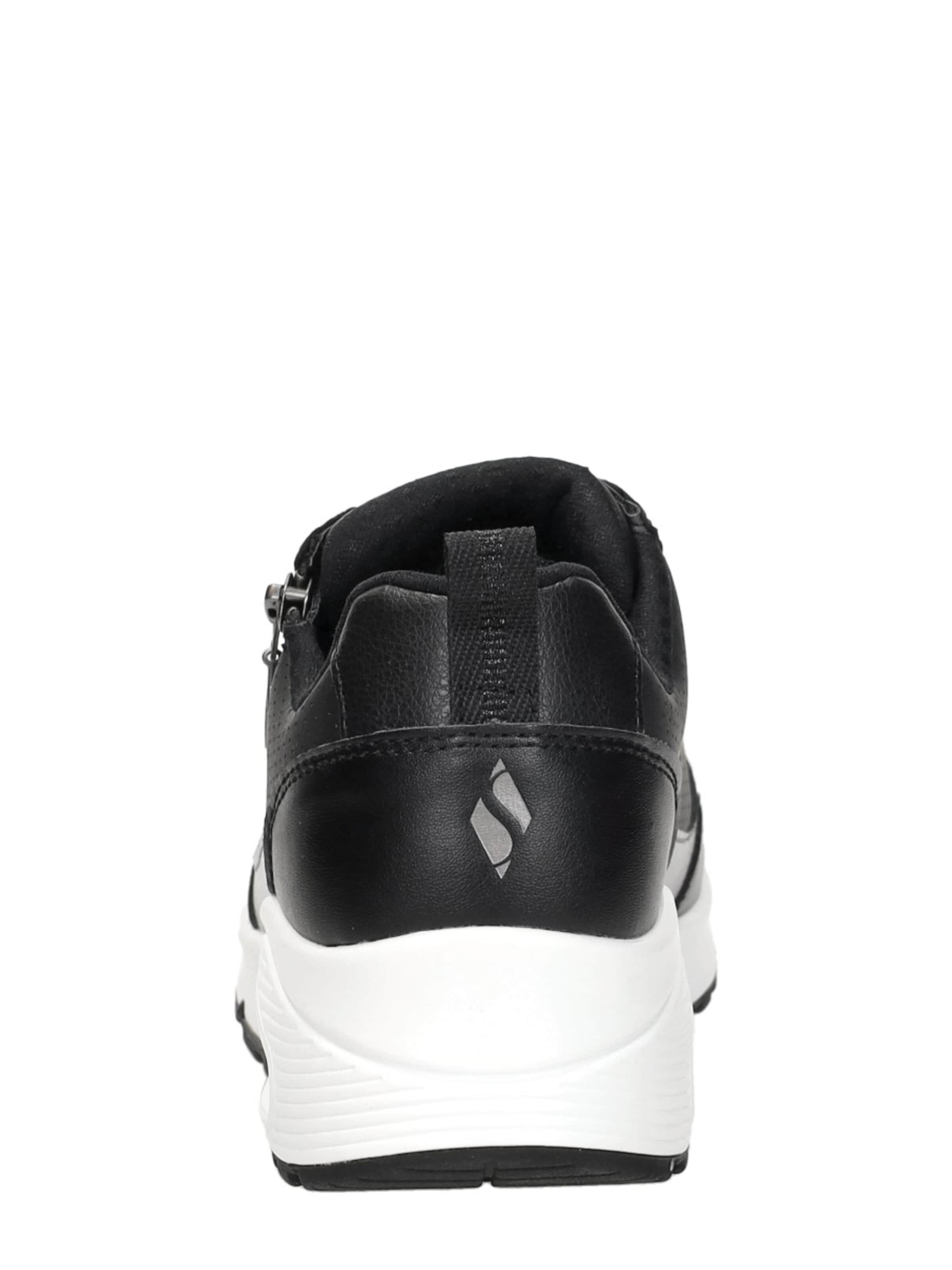 SKECHERS Sneakers laag 'Uno - Metallic Sliders' in Zwart