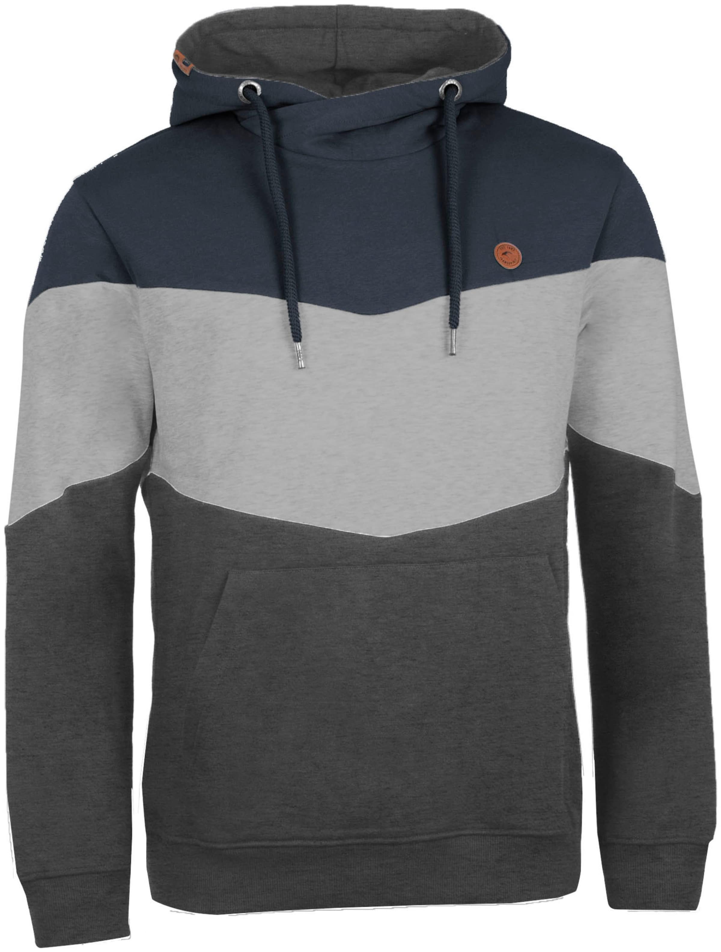 INDICODE JEANS Sweatshirt in Grey: front