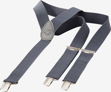 Jan Vanderstorm Suspenders in Grey: front