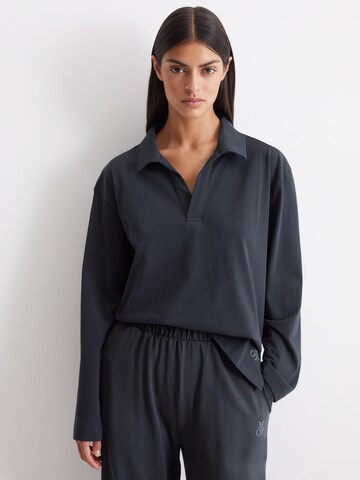 Marc O'Polo Pajama shirt ' Heavy Jersey ' in Blue: front