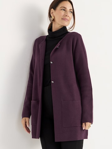 Cellbes of Sweden Gebreid vest in Lila: voorkant