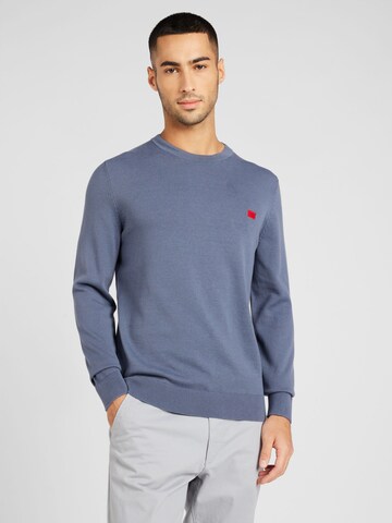 Pull-over 'San Cassius-C1' HUGO en bleu : devant