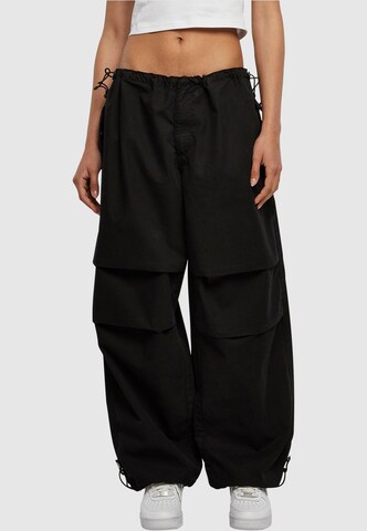 Urban Classics Loose fit Pants in Black: front