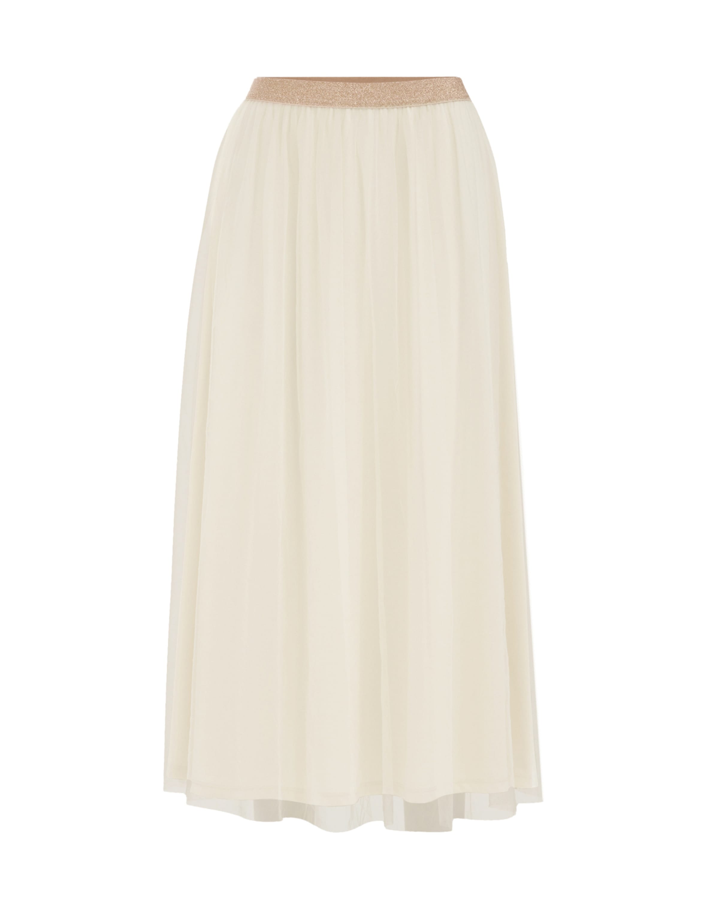 WE Fashion Sukňa - svetlobéžová / zlatá, Produkt