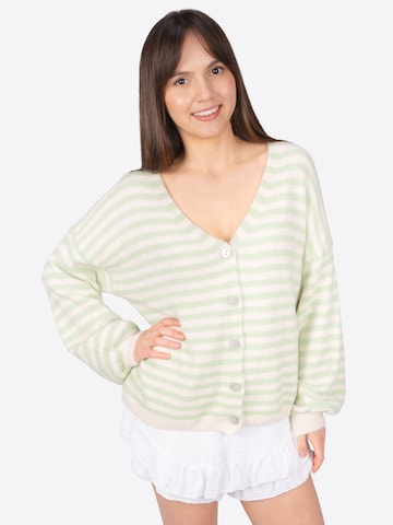 Seasons of April Knit cardigan 'Candy' in Green: front