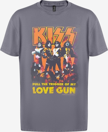 T-Shirt 'Love Gun' Kiss en gris : devant