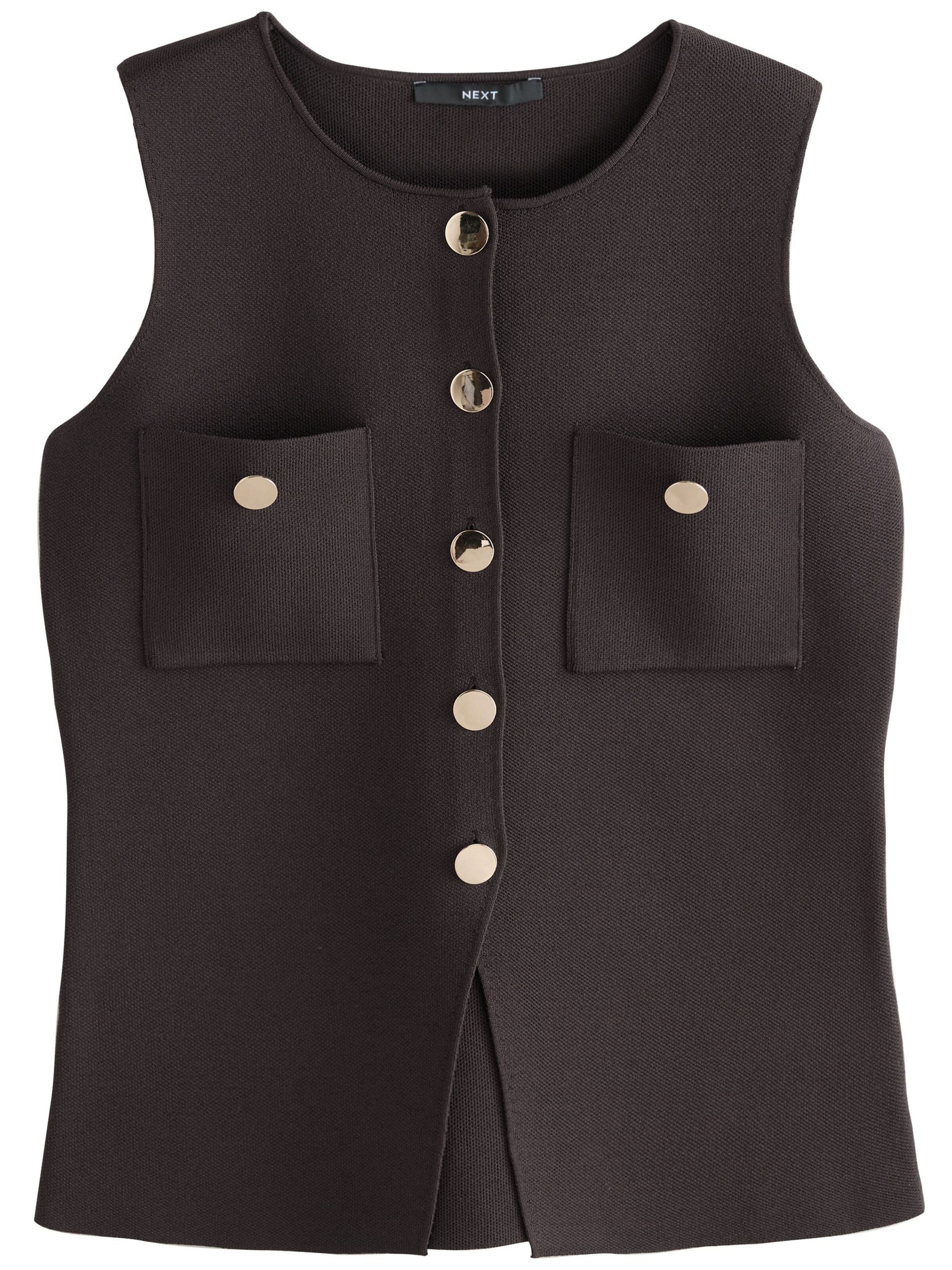 Gilet Next en marron : devant