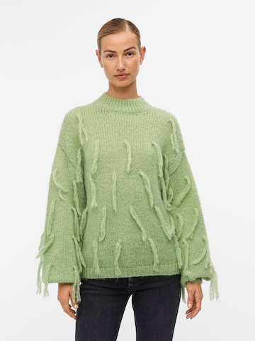 OBJECT Sweter 'Sun' w kolorze zielony: przód
