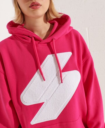Superdry Sweatshirt 'Code' in Pink
