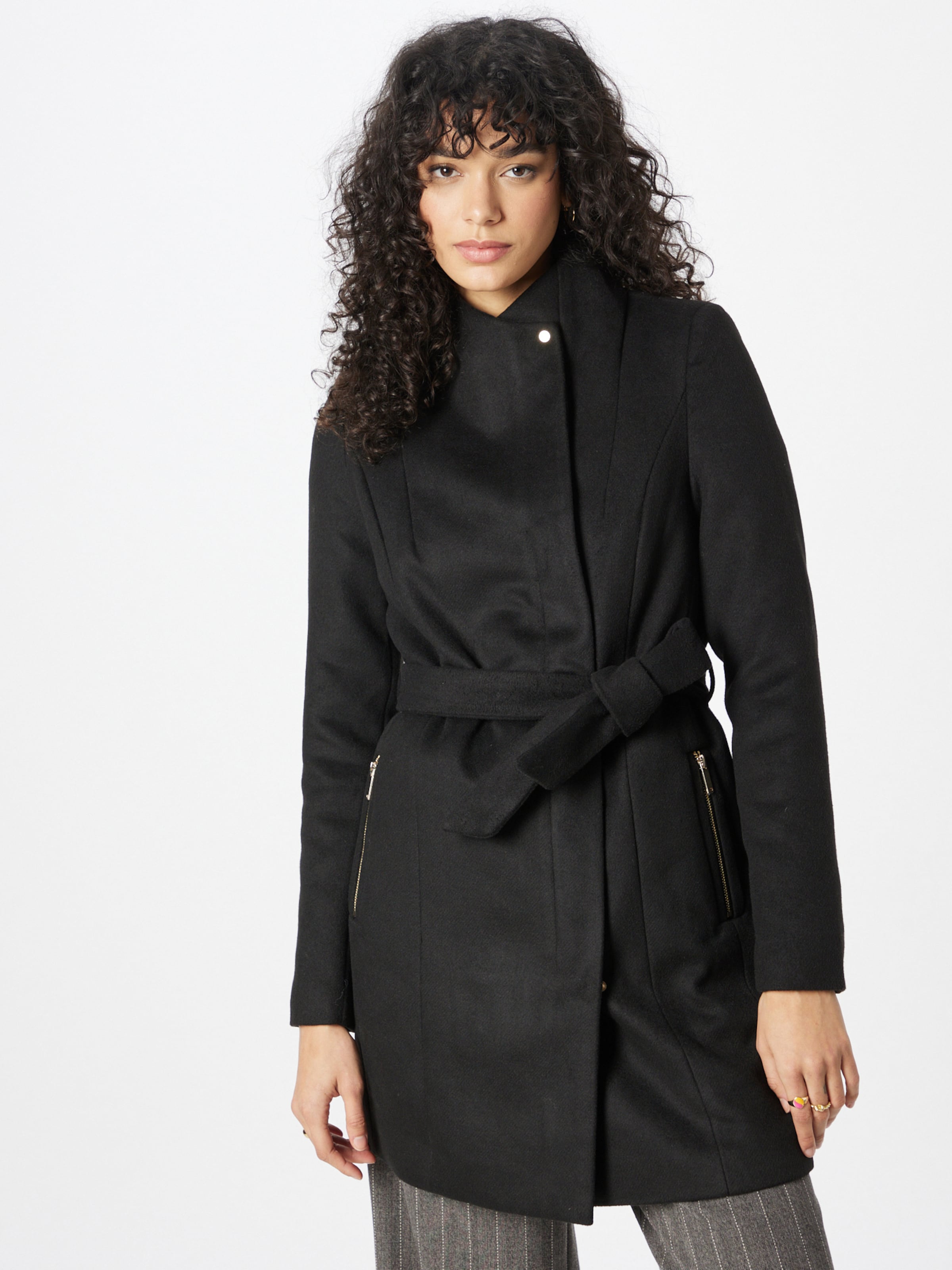 manteau noir vero moda