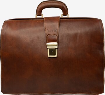 bupell Aktenkoffer 'Salvatore' in Braun: Vorderseite