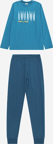 s.Oliver Комплект пижама в синьо: отпред