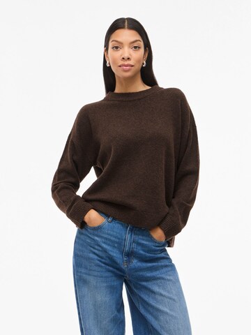 VILA Sweater 'VILolo' in Brown: front