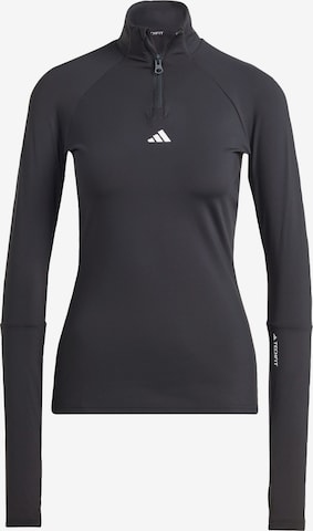 Maglia funzionale di ADIDAS PERFORMANCE in nero: frontale