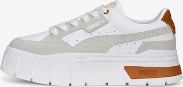 PUMA - Sapatilhas baixas 'Mayze Stack Luxe Wns' em branco: frente