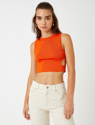 Koton Knitted Top in Orange: front