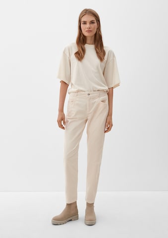 s.Oliver Tapered Hose in Beige