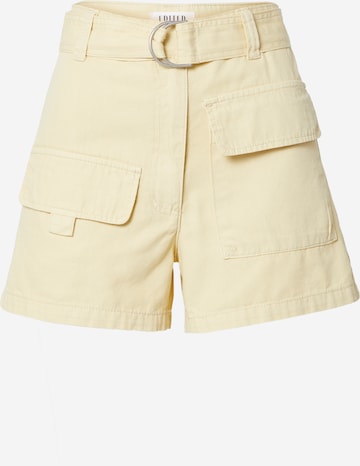 EDITED Regular Trousers 'Dima' in Beige: front