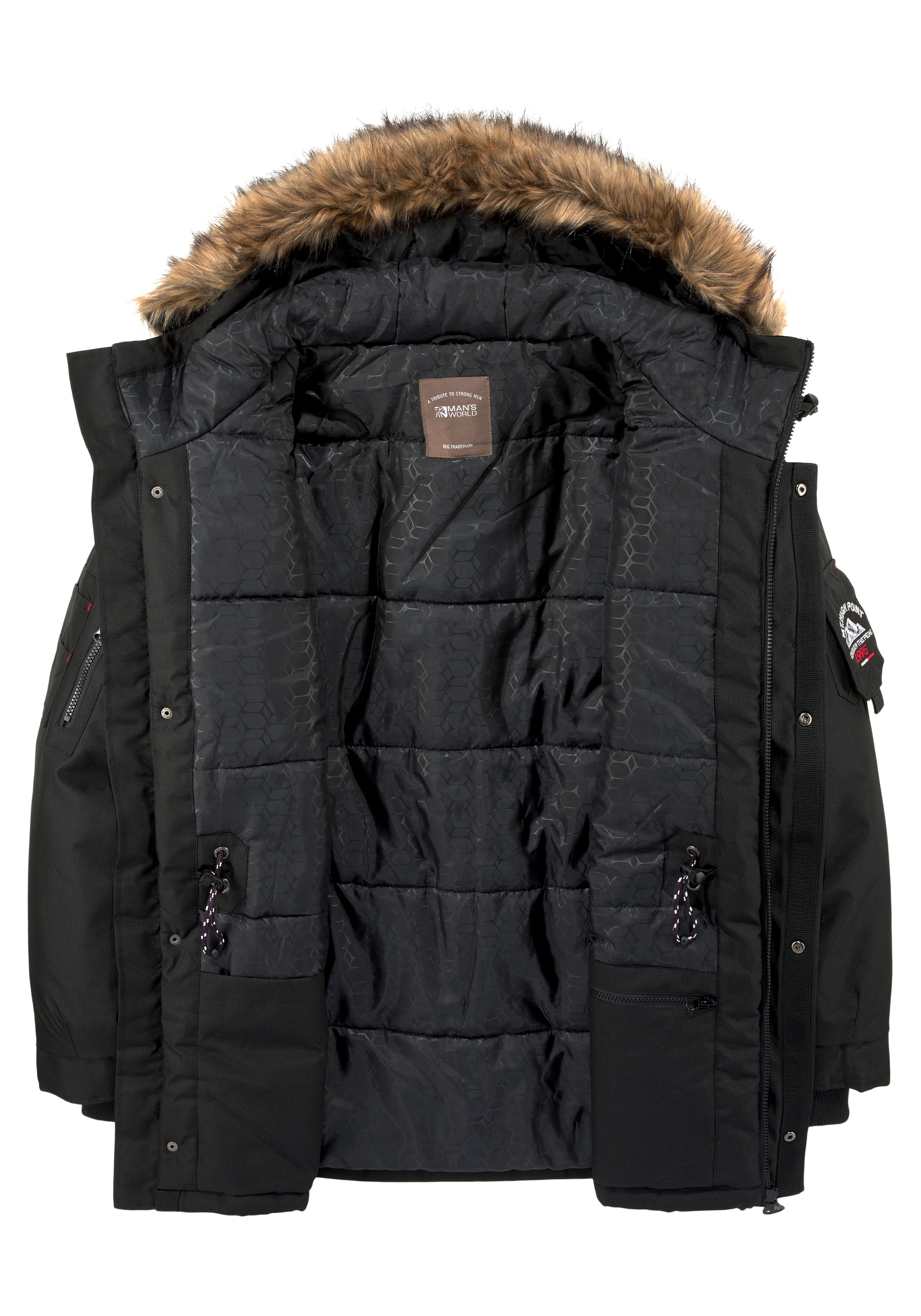 Man's World Winter Parka in Black