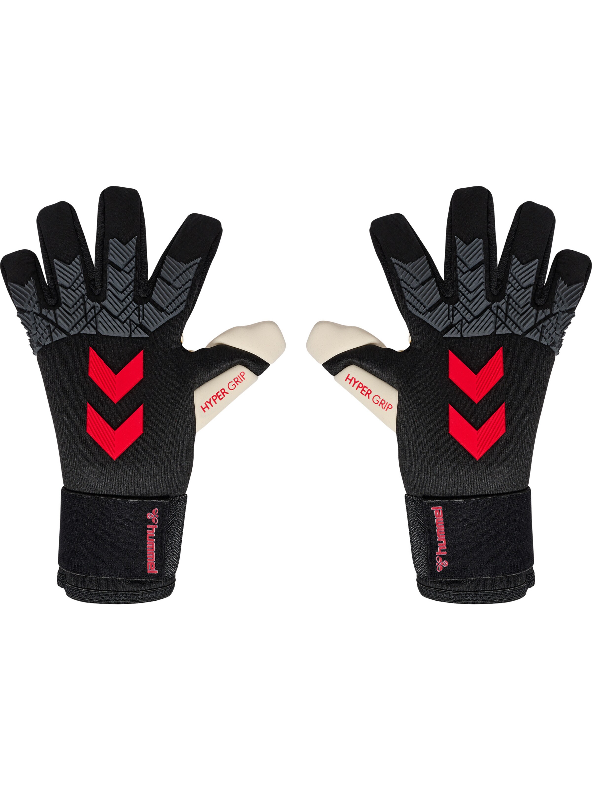 Hummel Sportshandsker 'Gk Gloves Hyper Grip' i grå-meleret / orange / sort, Produktvisning