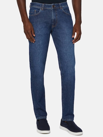 Boggi Milano Slimfit Jeans in Blauw: voorkant