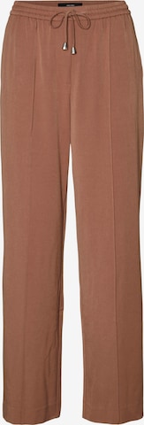 VERO MODA Regular Trousers in Brown: front