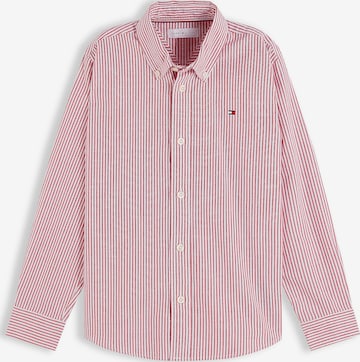TOMMY HILFIGER Button up shirt 'Essential' in Red: front